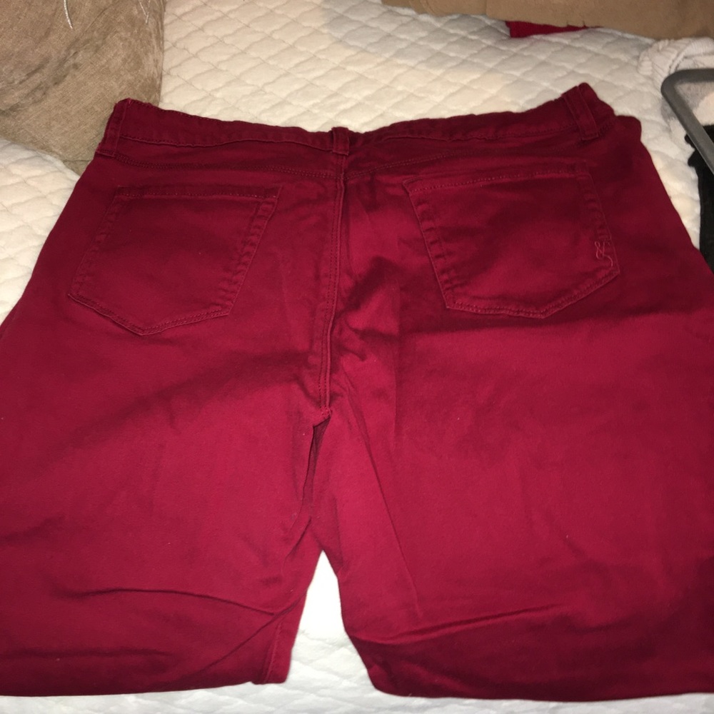 Red jeans
